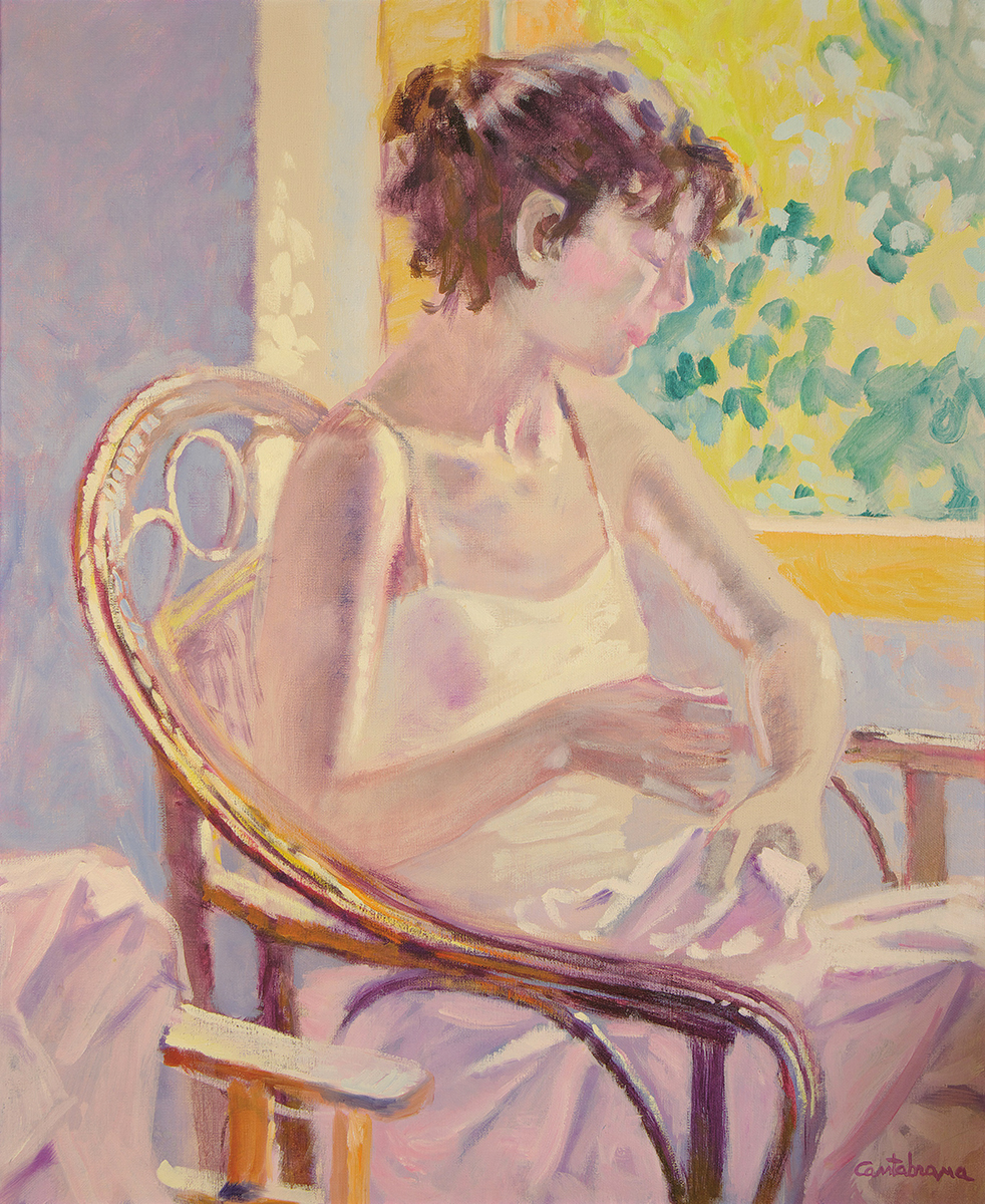 Joven-en-sillon-de-mimbre-oleo-sobre-lienzo-100x81-cm