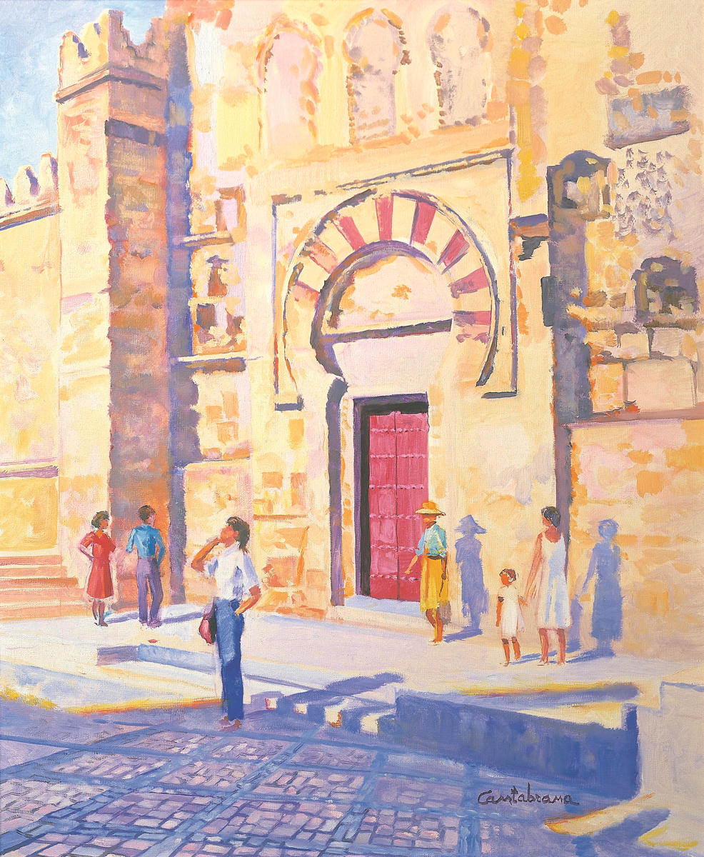 Mezquita-de-Cordoba-Puerta-de-San-Esteban-oleo-sobre-lienzo-65x54-cm
