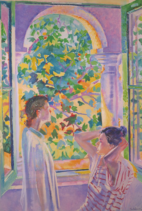 Ventana-y-figuras-oleo-sobre-lienzo-92x65-cm